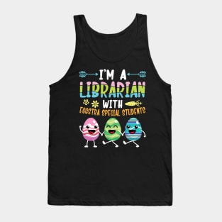 Bunnies Dance I'm A Librarian With Eggstra Special Students Tank Top